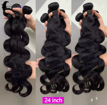 Load image into Gallery viewer, 100% Raw Brazilian Body Wave Human Hair