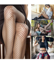 Load image into Gallery viewer, 3 pcs black fish net stockings