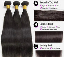 Load image into Gallery viewer, 100% straight human hair bundles