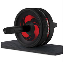 Load image into Gallery viewer, 2 in 1 Ab Roller&amp; Jump Rope Abdominal Wheel with Mat For Arm Waist Leg Exercise Gym Fitness Equipment