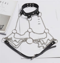 Load image into Gallery viewer, Bondage Harness chain bra