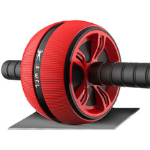 Load image into Gallery viewer, 2 in 1 Ab Roller&amp; Jump Rope Abdominal Wheel with Mat For Arm Waist Leg Exercise Gym Fitness Equipment