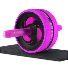 Load image into Gallery viewer, 2 in 1 Ab Roller&amp; Jump Rope Abdominal Wheel with Mat For Arm Waist Leg Exercise Gym Fitness Equipment