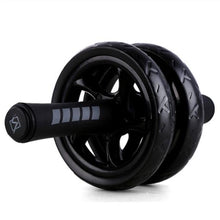 Load image into Gallery viewer, 2 in 1 Ab Roller&amp; Jump Rope Abdominal Wheel with Mat For Arm Waist Leg Exercise Gym Fitness Equipment