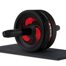 Load image into Gallery viewer, 2 in 1 Ab Roller&amp; Jump Rope Abdominal Wheel with Mat For Arm Waist Leg Exercise Gym Fitness Equipment