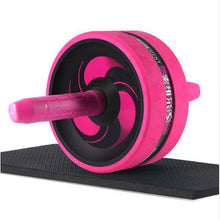 Load image into Gallery viewer, 2 in 1 Ab Roller&amp; Jump Rope Abdominal Wheel with Mat For Arm Waist Leg Exercise Gym Fitness Equipment