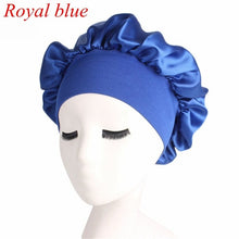 Load image into Gallery viewer, 1PC Wide Band Satin silk Bonnet Cap