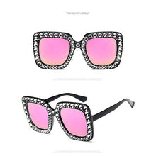 Load image into Gallery viewer, Stylish Blinged Out  Oversized Sunglasses Accessories