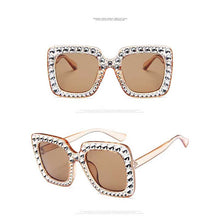 Load image into Gallery viewer, Stylish Blinged Out  Oversized Sunglasses Accessories