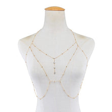 Load image into Gallery viewer, Rhinestones Tassel Sexy Cross Body Chain